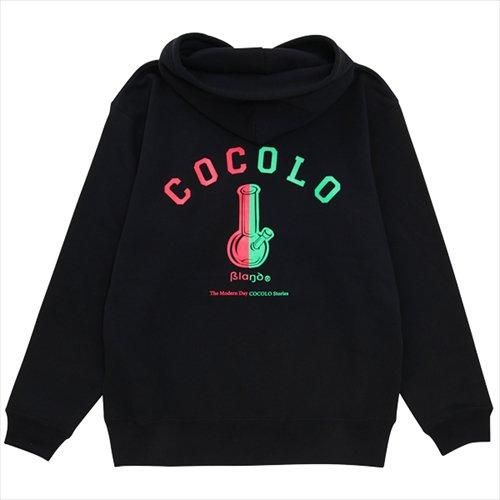 COCOLO BLAND (ココロブランド) / HALF BONG HOODIE . BLACK