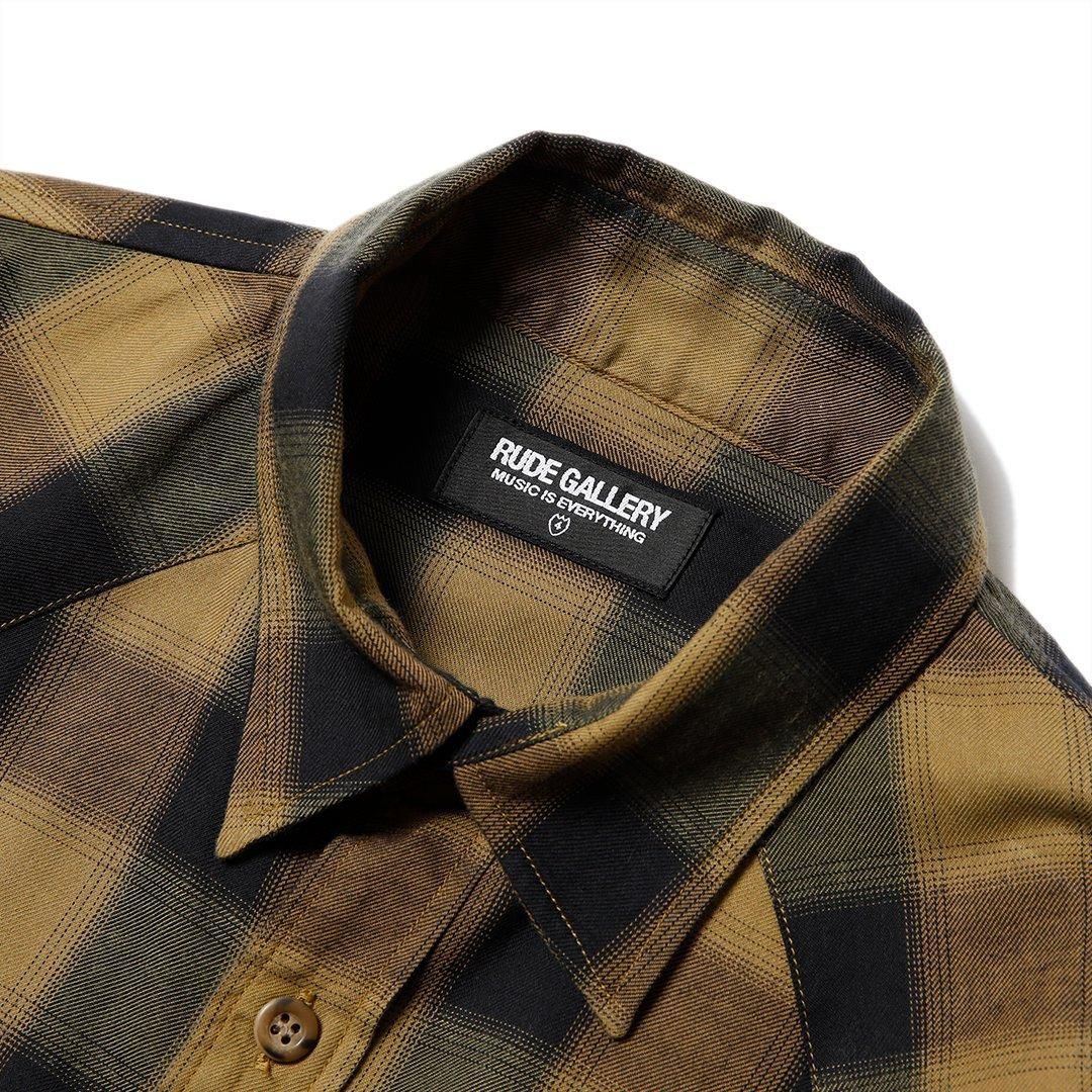 RUDE GALLERY チェックウエスタンシャツ | MUSTARD - MESSAROUND