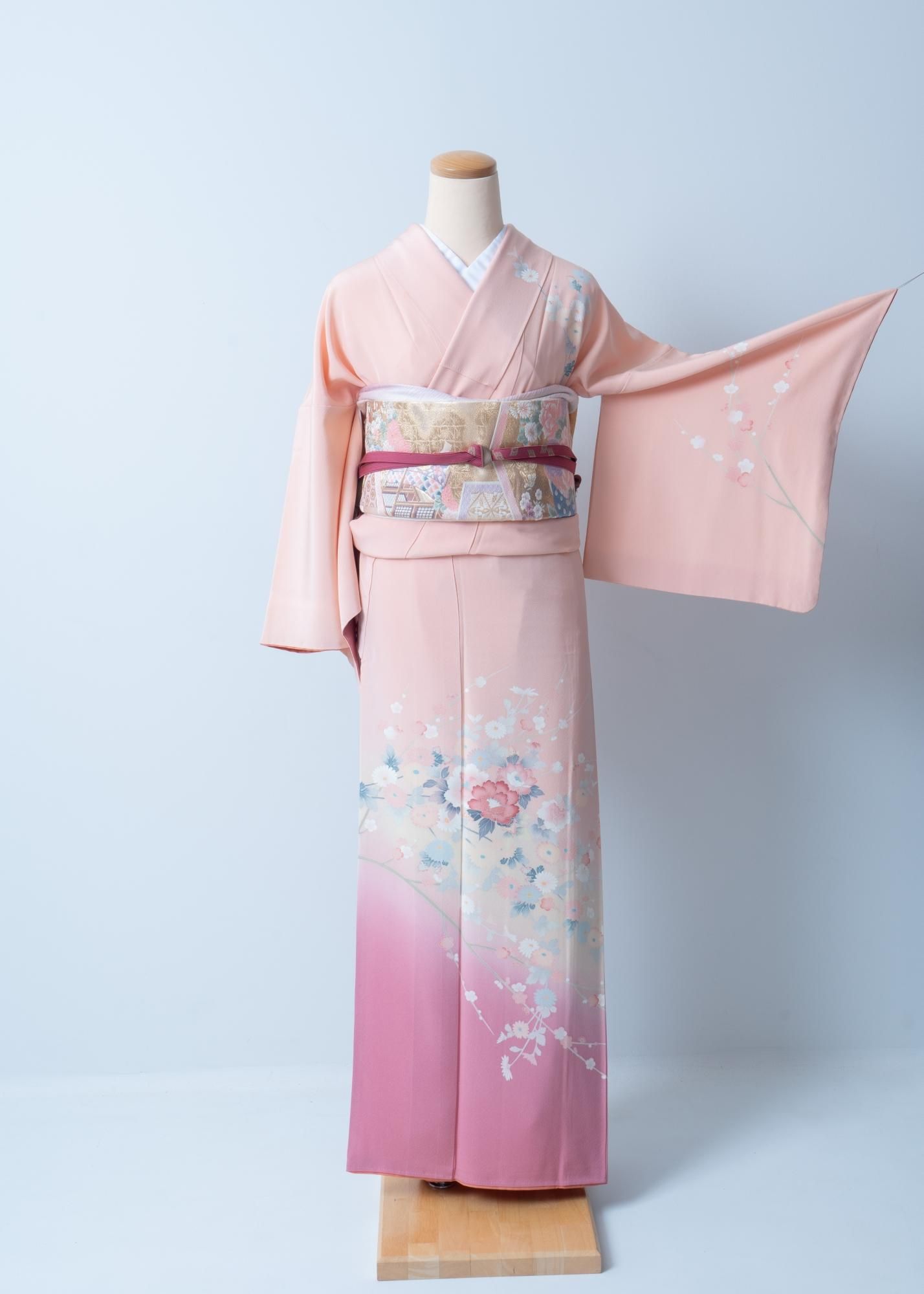 5. レンタル着物／ピンク系 訪問着 - きものショップ 古々屋