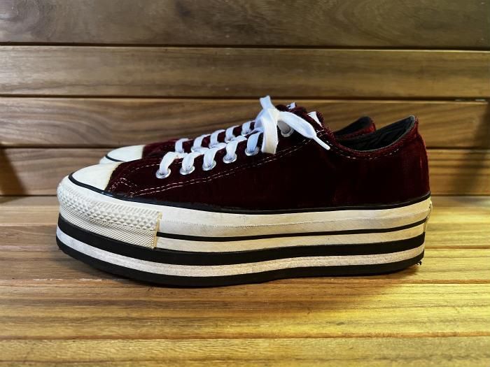 Converse,MADE IN USA,90s,vintage,ALL STAR,OX, velvet,US9,USED