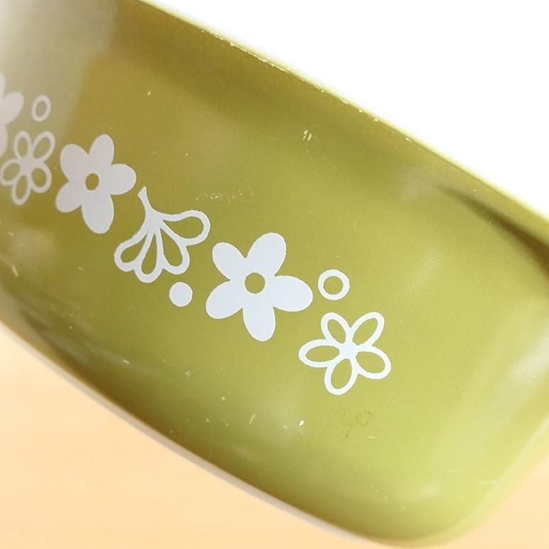 ☆3】オールドパイレックス クレイジーデイジー オーバルキャセロール