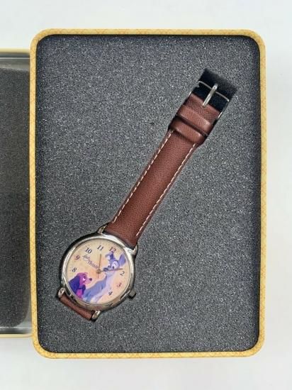時計 腕時計 わんわん物語 50周年 レザー腕時計 缶ボックス 50th