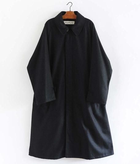 POLYPLOID LONG COAT C [BLACK MELANGE] - Fresh Service NECESSARY or