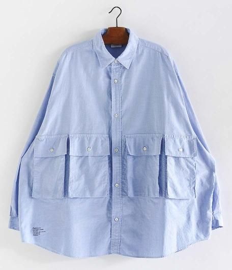 Fresh Service OXFORD FLAP POCKET L/S SHIRT [BLUE] - Fresh Service