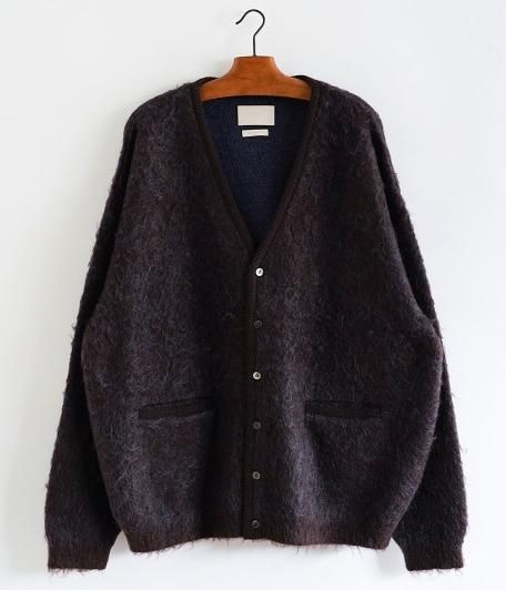 YOKE 3COLOR JACQUARD MOHAIR CARDIGAN [BROWN] - Fresh Service