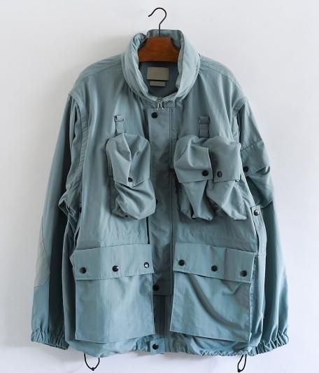YOKE MULTI POCKETS UTILITY BLOUSON [MIST GREEN] - Fresh Service