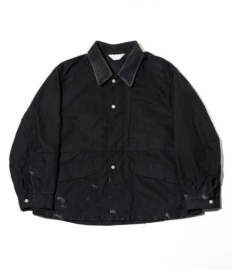 ANCELLM MOLESKIN WORK JACKET [BLACK] - Fresh Service NECESSARY or