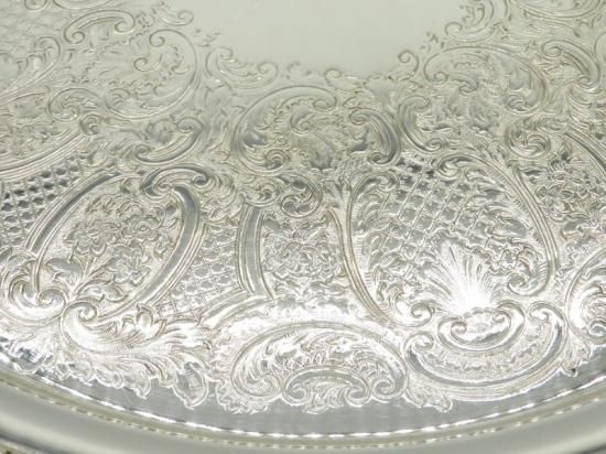 マッピン＆ウェッブ トレイ ○ シルバートレー 27cm EPCA アラベスク