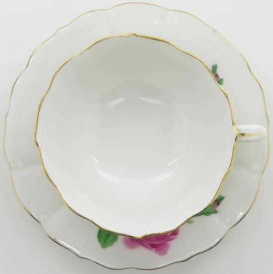 マイセン カップ&ソーサー□ピンクローズ ピンクのバラ ティーC&S 2客