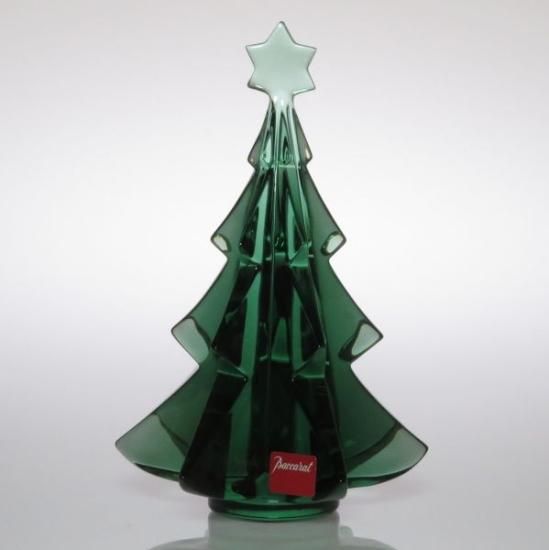バカラ フィギュリン ○ クリスマス ツリー グリーン 13.5cm メリベル