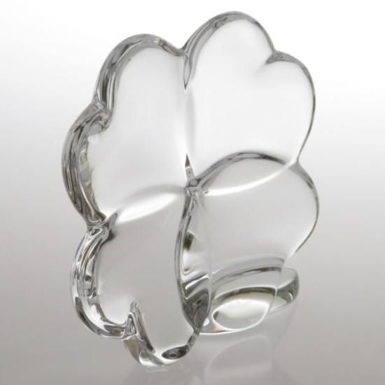 バカラ フィギュリン ○ クローバー 置物 クリスタル 6cm インテリア