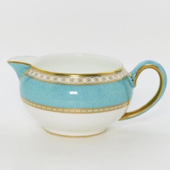 ウェッジウッド クリーマー□ユーランダー パウダーターコイズ 洋食器