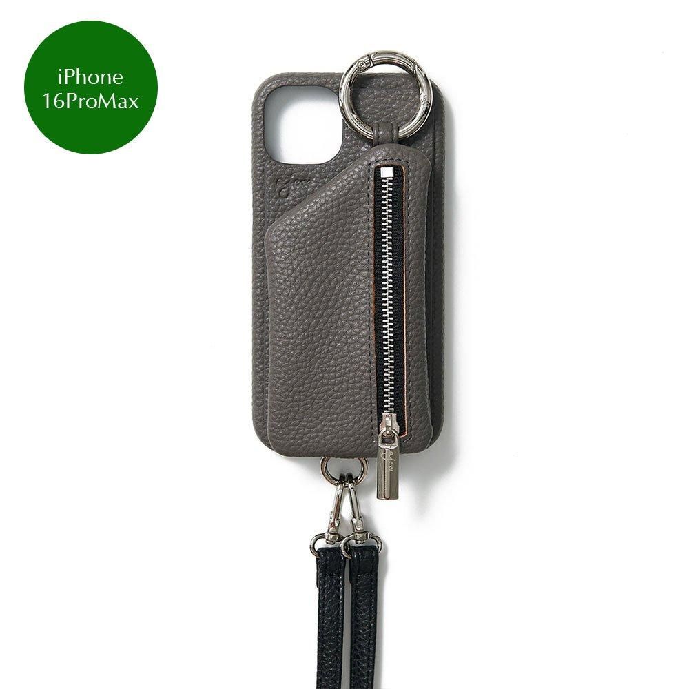 cadenas zipphone case | iPhone16ProMax / gray - ajew