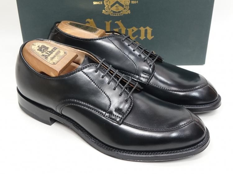 Alden コードバンVチップ モディファイドラスト7D ブラック