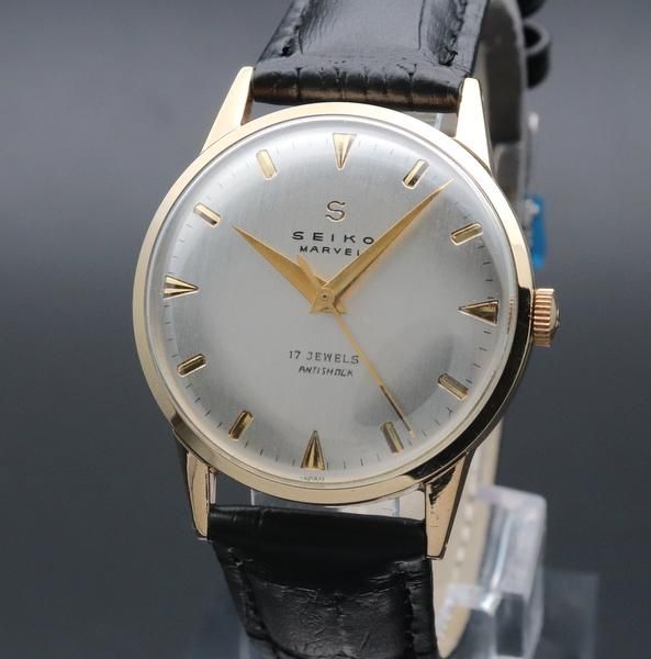 完売 1958年製 アンティーク セイコー マーベル Sマーク 17石 手巻 彫