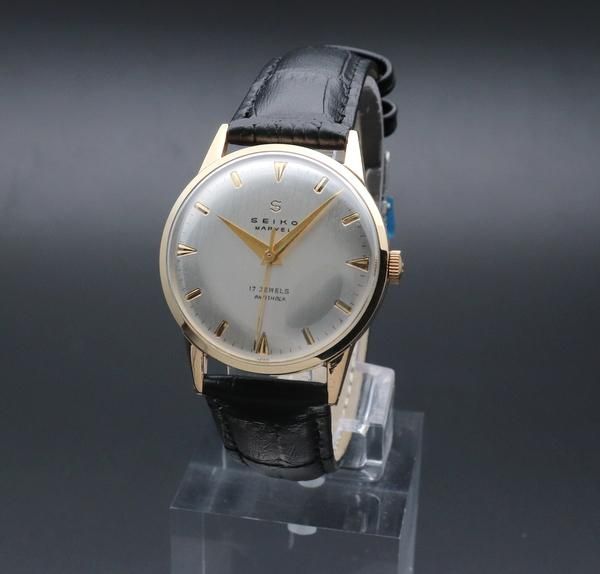 完売 1958年製 アンティーク セイコー マーベル Sマーク 17石 手巻 彫