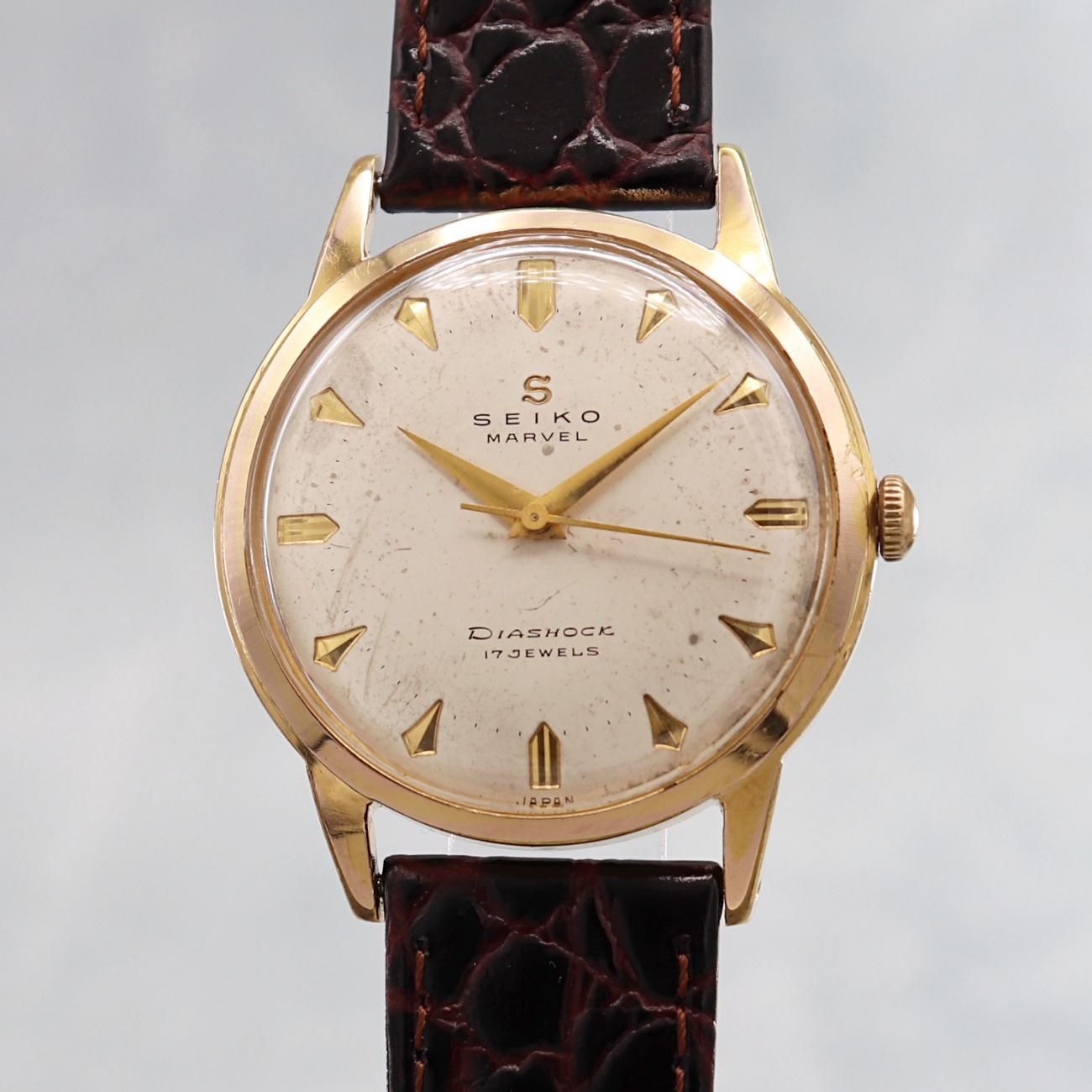 1958年製 アンティーク セイコー マーベル Sマーク 17石 手巻 36mm