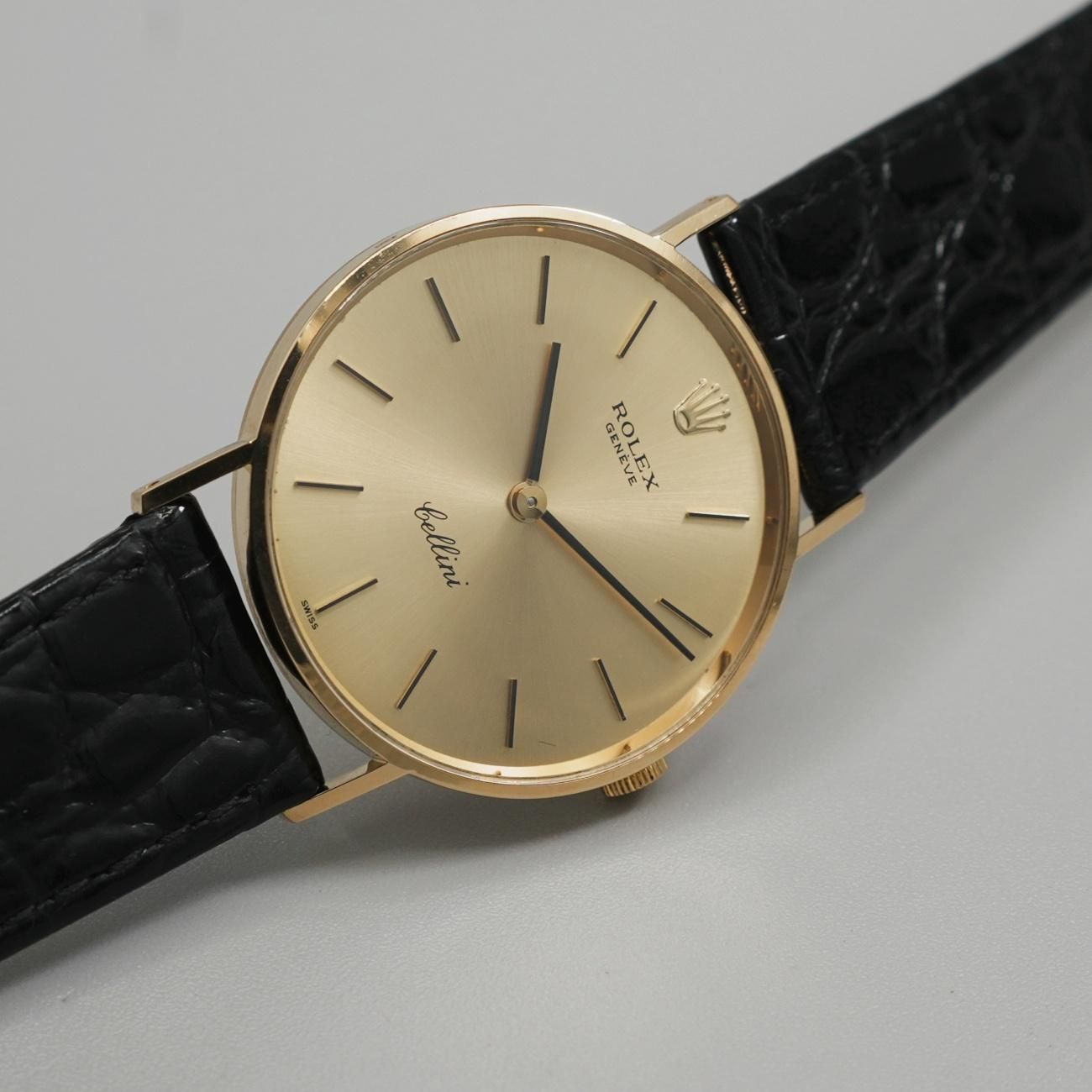 1971年 アンティーク ロレックス チェリーニ 3833 K18YG cal.1600 手