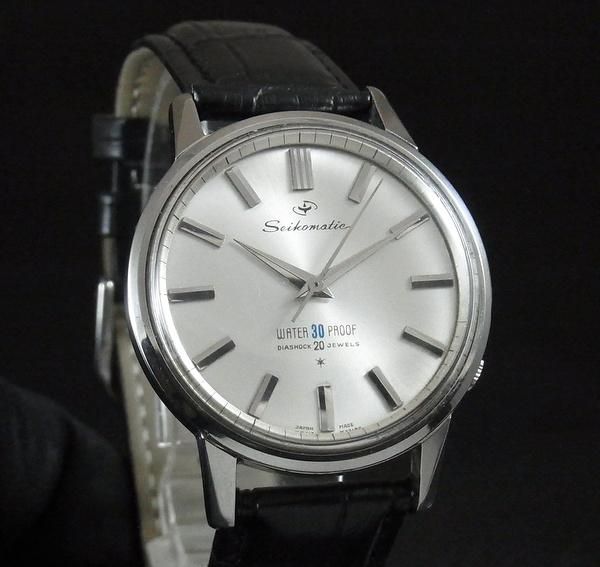 OH済】1963年 アンティーク セイコーマチック 20石 J13044 イルカ