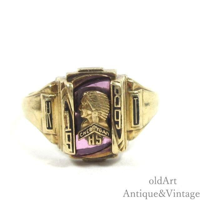 USA製1989年ヴィンテージJOSTENSジャスティン社製Cheboygan HS