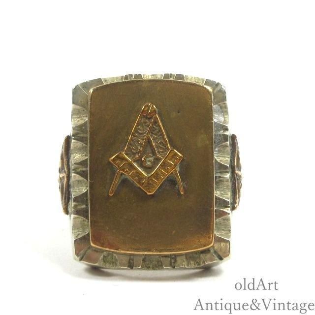 MEXICOメキシコ製ヴィンテージフリーメイソンメキシカンリングメンズ