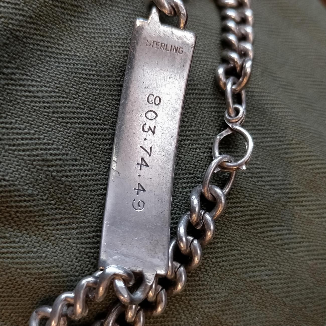 1940年代 USA アメリカ ヴィンテージ USNR Navy Reserve ID タグ