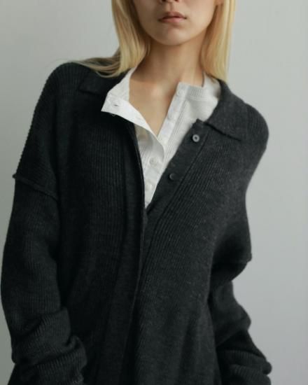 Waffle Henley Tops/anuke'62520628 - Select Shop Loozel