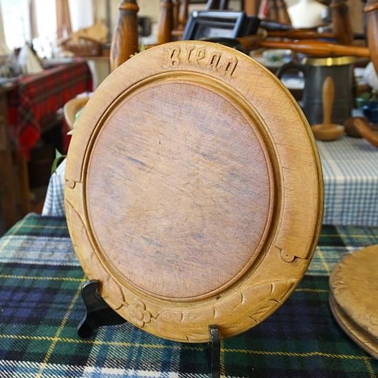 イギリス アンティーク ブレッドボード カッティングボード BREAD 花と