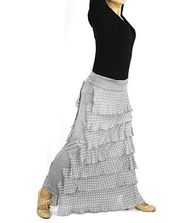 練習用ファルダParpadeo 黄 - フラメンコ衣装のマンサニージャ