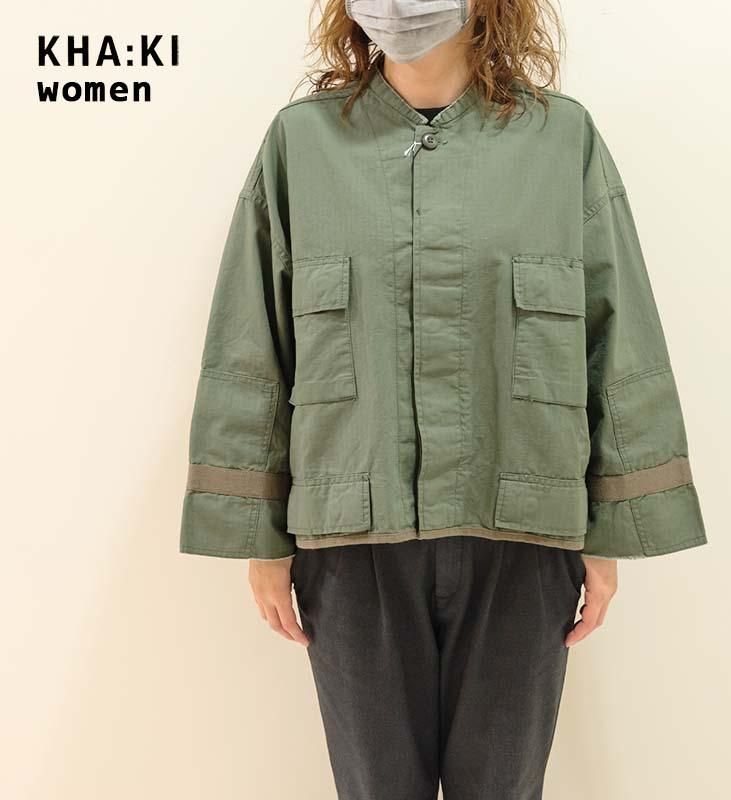 KHA:KI カーキ ミリタリーリメイクジャケット REMAKE MILITARY JACKET