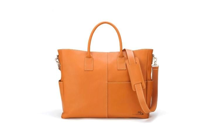 姫路レザーのビジネストート。PCが入るおしゃれな2Wayショルダーバッグ