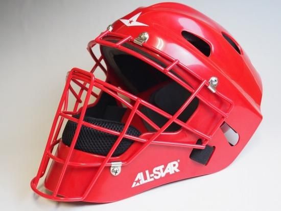 ○All Star オールスター Player's 赤○硬式用ホッケー型キャッチャー