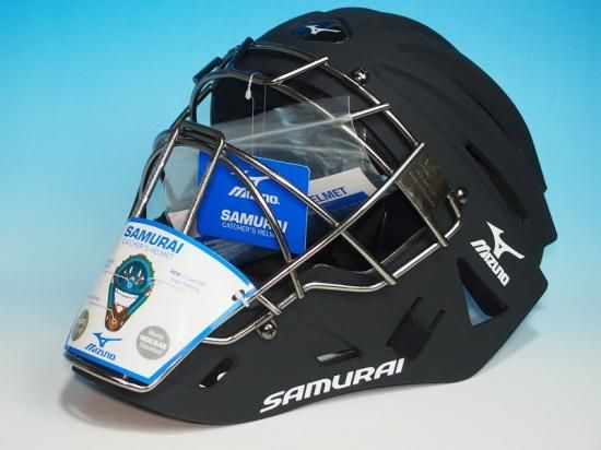 ○USAミズノSamuraiG4 黒○硬式用ホッケー型キャッチャーマスク