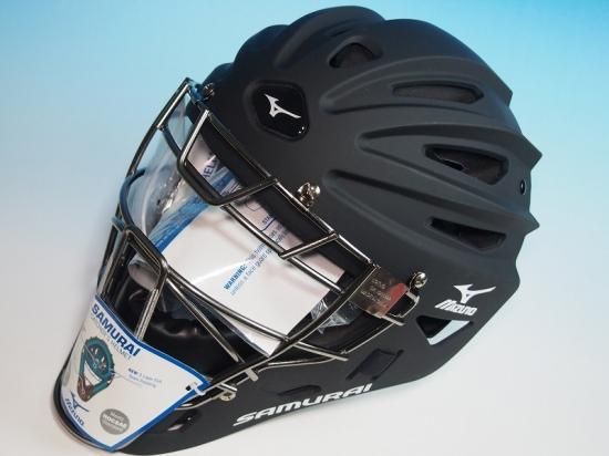 ○USAミズノSamuraiG4 黒○硬式用ホッケー型キャッチャーマスク