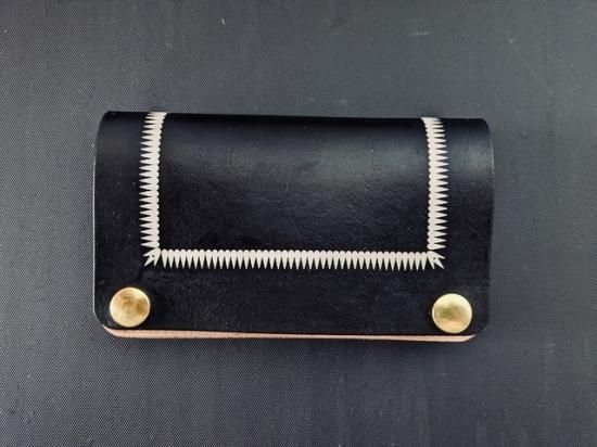 TW-008□ブラックフレーム ミドルサイズトラッカーウォレット - MCR