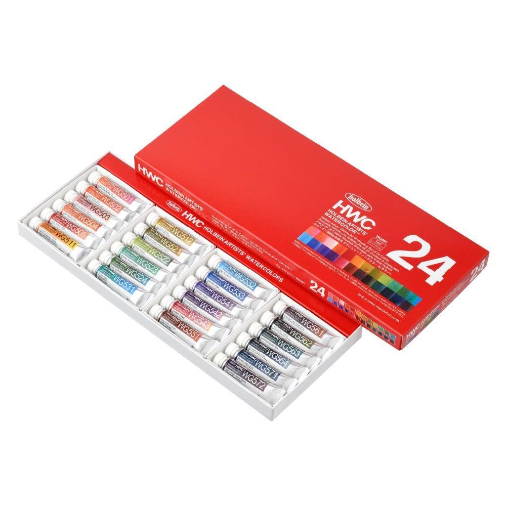 透明水彩絵具 グラニュレーティングカラーズ 5ml WG591 24色セット