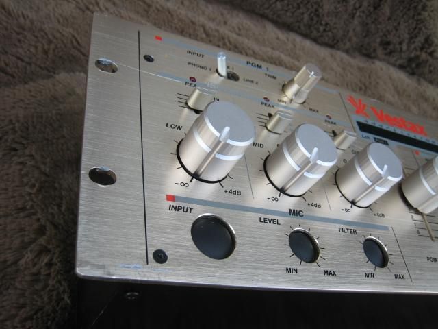 VESTAX PMC-250 ロータリー仕様 EQパーツ交換済 マイクCH除去済