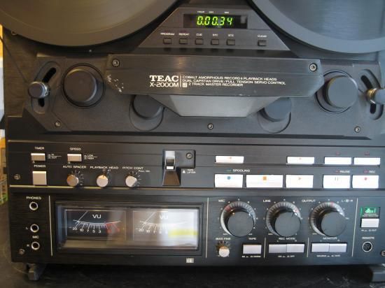2トラ38Tオープンリールデッキ TEAC X-2000M 完売 - 鹿児島オーディオ