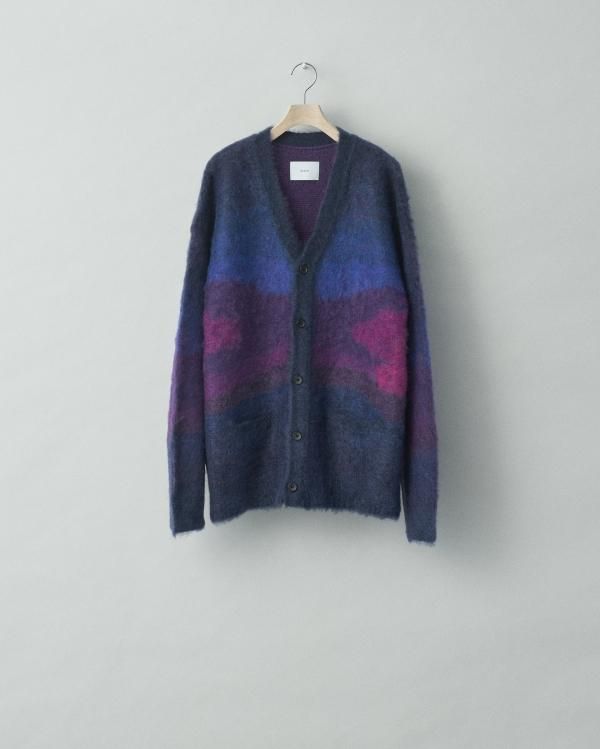 stein(シュタイン)/GRADATION MOHAIR CARDIGAN/Purple 通販 取り扱い