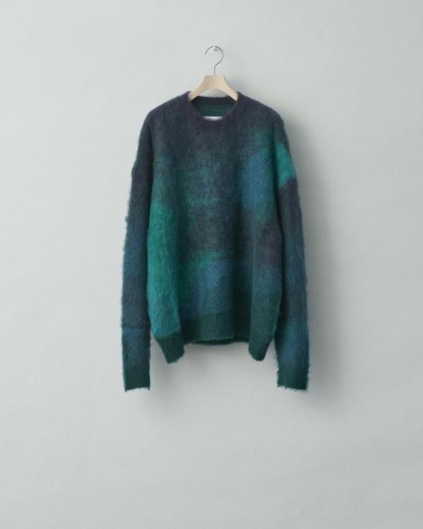 stein(シュタイン)/OVERSIZED GRADATION MOHAIR LS/Blue green 通販