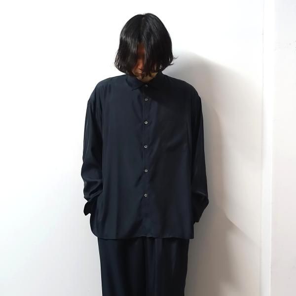stein(シュタイン)/OVERSIZED CUPRO LS SHIRT/Black 通販 取り扱い