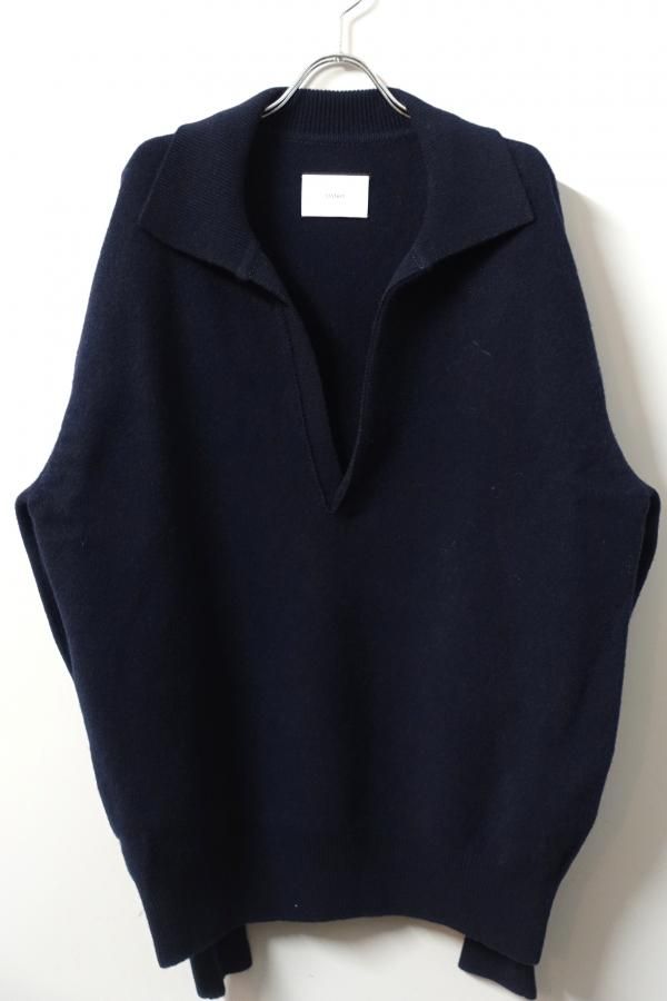 ssstein(シュタイン)/EXTRA FINE WOOL KNIT SKIPPER LS/DARK NAVY 通販