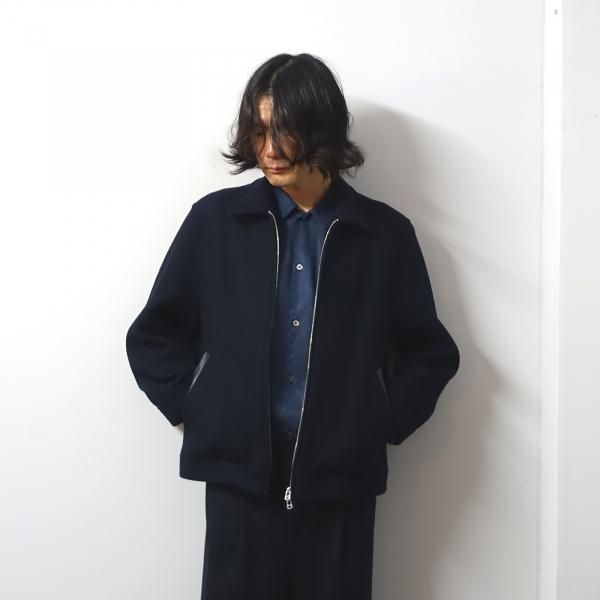 URU(ウル)/ZIP UP BLOUSON/NAVY 通販 取り扱い-CONCRETE RIVER