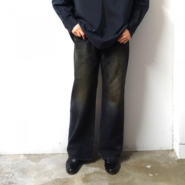 ssstein(シュタイン)/FLARE DENIM JEANS/BLACK 通販 取り扱い-CONCRETE