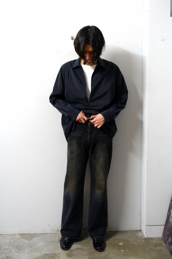 ssstein(シュタイン)/FLARE DENIM JEANS/BLACK 通販 取り扱い-CONCRETE