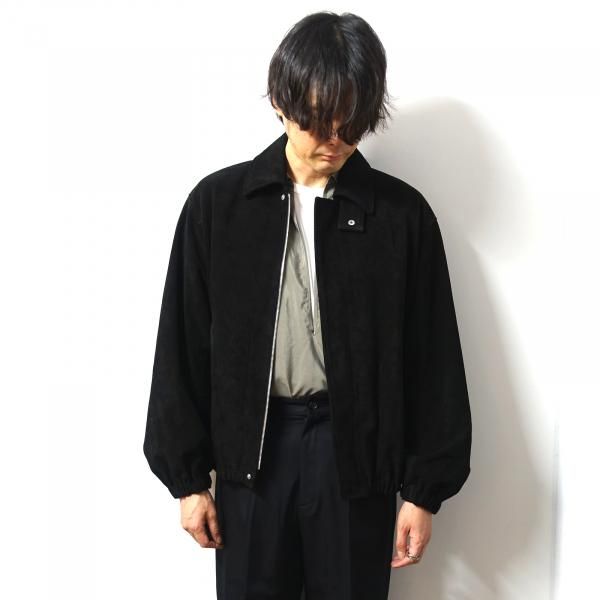ssstein(シュタイン)/COW SUEDE ZIP SHORT JACKET/BLACK CONCRETE
