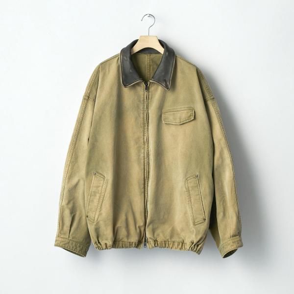 ssstein(シュタイン)/SULFUR DYED WHIP CORD VINTAGE ZIP JACKET/KHAKI
