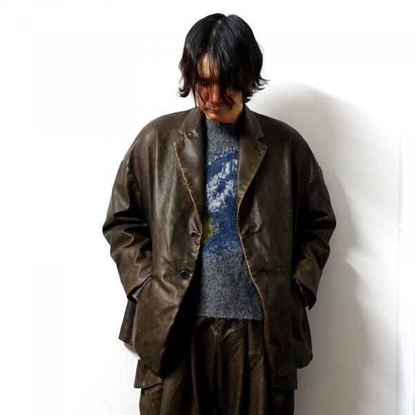 SHINYAKOZUKA HIS JACKET ヴィンテージ調フェイクレザー 通販