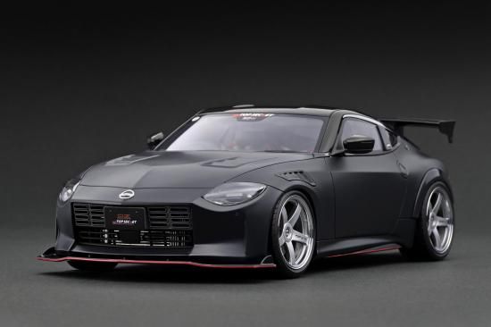 IG3384 1/18 TOP SECRET Fairlady Z (RZ34) Matte Black - ig-model