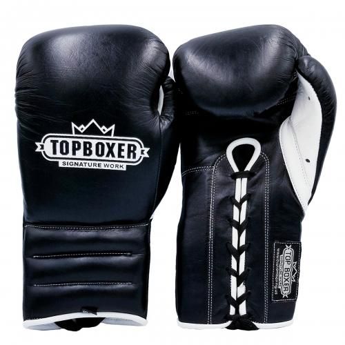 TOP BOXER［トップボクサー］ 紐式ボクシンググローブ（黒）